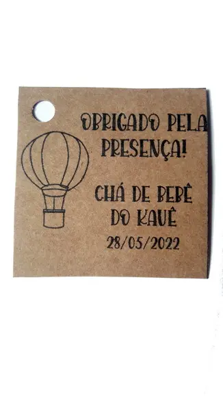 Tag Kraft Balão (30 Unidades)