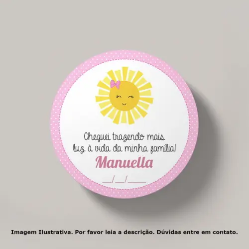 Tag Personalizada Raio de Sol