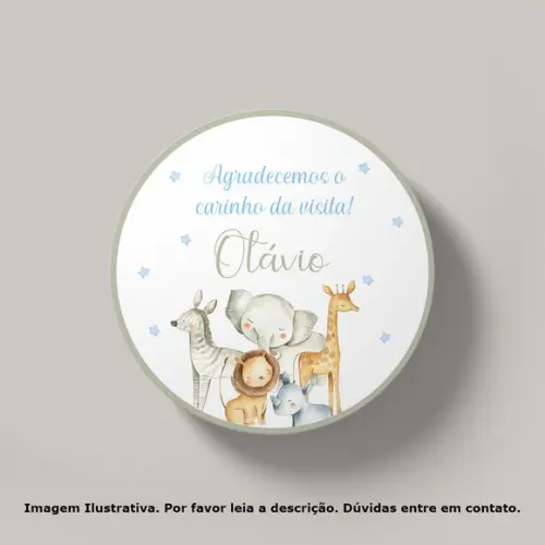 Tag Personalizada Safari Azul