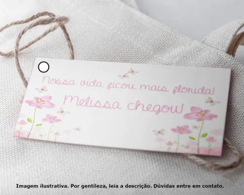 Tag Personalizada Jardim Floral