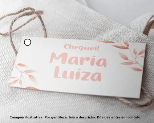 Tag Personalizada Maternidade Folhagem