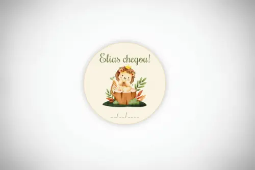 Tag Personalizada Maternidade Leãozinho