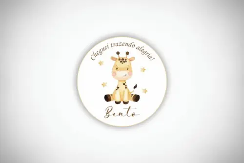 Tag Personalizada Nascimento Girafinha