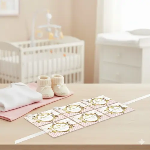 Kit Tag Troca Maternidade Personalizado Realeza (6 Un)