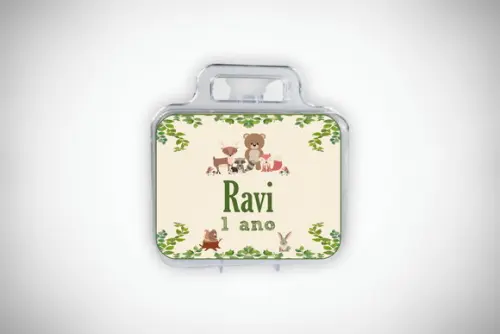 Adesivo Personalizado Maletinha Bosque
