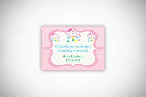 Tag Agradecimento Chuva de Amor Personalizada