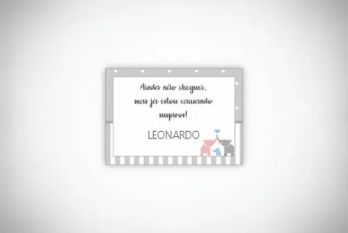 Tag Personalizada Suspiro Elefantinho