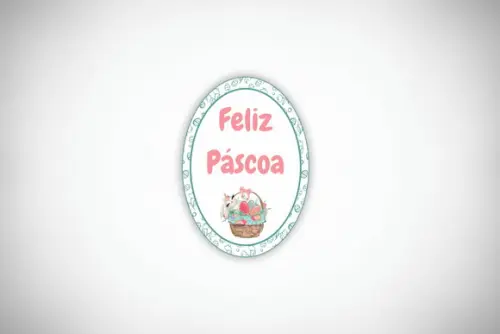 Tag Personalizada Ovo de Páscoa