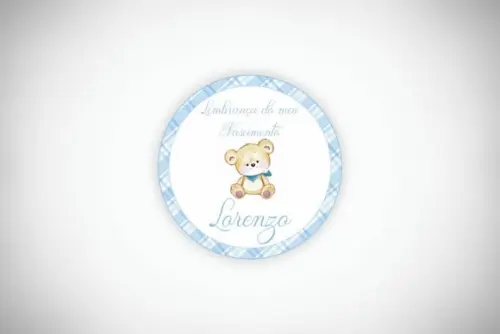 Tag Personalizada Nascimento Ursinho