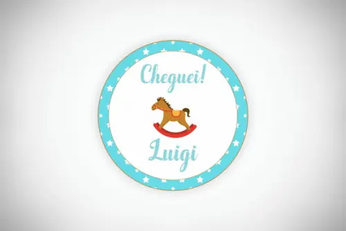 Tag Personalizada Maternidade Cavalinho