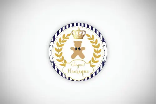 Tag Personalizada Maternidade Ursinho Príncipe