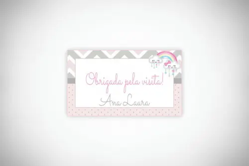 Tag Personalizada Maternidade Chuva de Amor