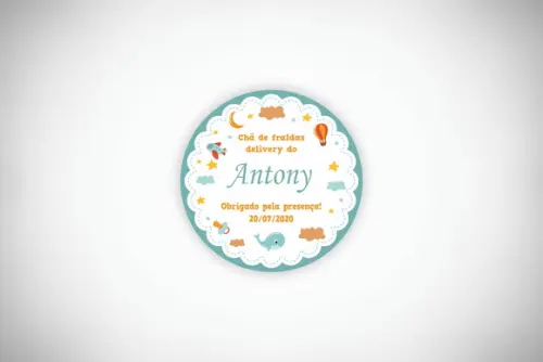 Tag Personalizada Chá de Fraldas