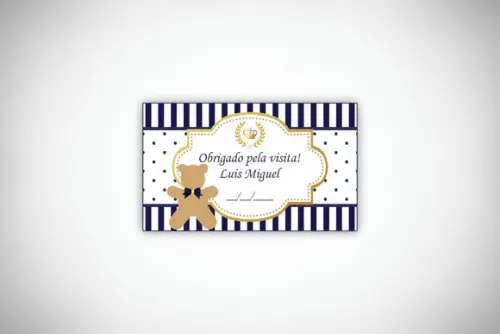Tag Personalizada Maternidade Ursinho