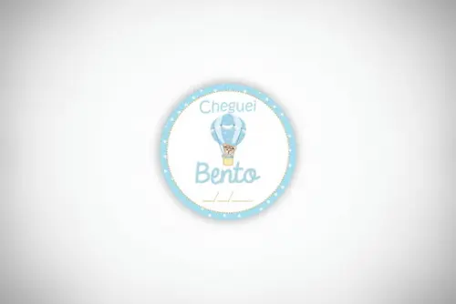 Tag Personalizada Maternidade Ursinho Baloeiro