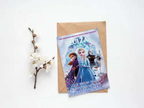Convite Digital Personalizado Frozen 2