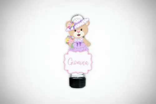 Aplique Personalizado Tubete Jardim Ursinha