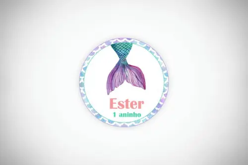 Tag Personalizada Sereia