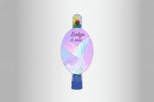 Adesivo Personalizado Tubete Sereia