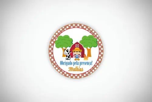 Tag Personalizada Fazendinha