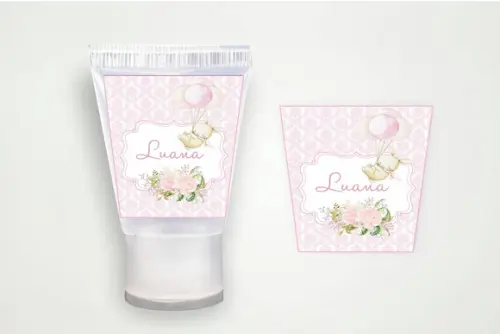 Rótulo Personalizado Bisnaga Álcool Maternidade Menina