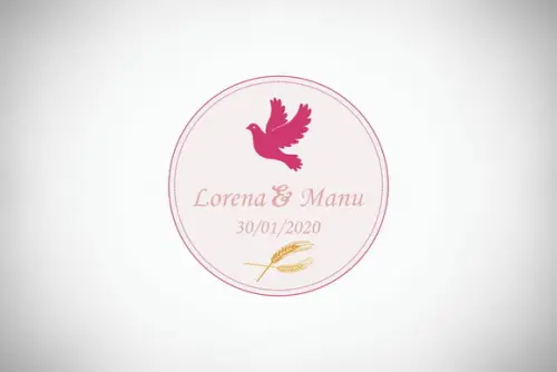 Tag Personalizada Batizado Rosa