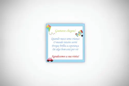 Tag Personalizada Maternidade Brinquedos
