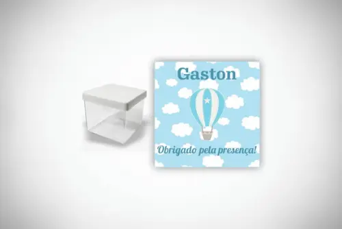 Adesivo Personalizado Caixa Acrílica Balão