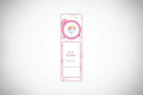 Lembrancinha Personalizada Marcador Página Floral