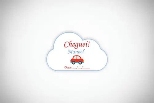 Tag Personalizada Maternidade Carrinho
