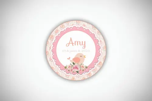 Tag Personalizada Passarinho