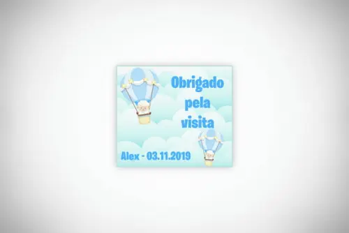 Tag Personalizada Ovelhinha Azul