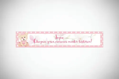 Adesivo Personalizado Lápis Ursinha Princesa