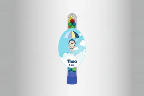 Adesivo Personalizado Tubete Ursinho Aviador