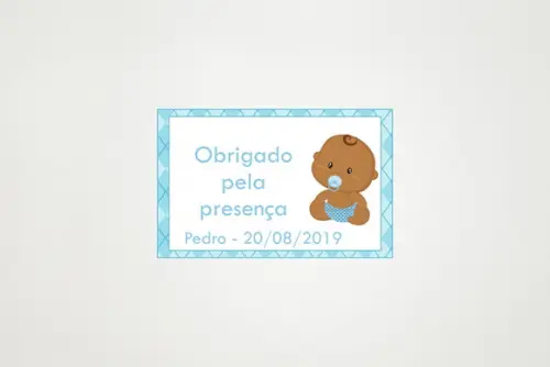 Tag Personalizada Chá de Bebê Menino