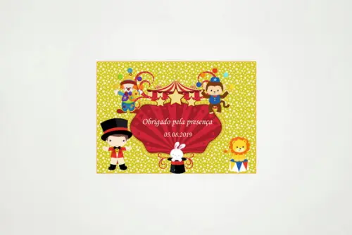 Tag Personalizada Lembrancinha Circo