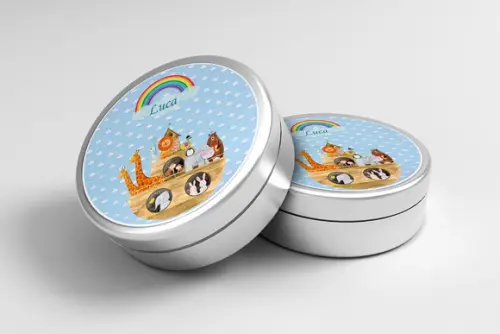 Adesivo Personalizado Latinha Arca de Noé