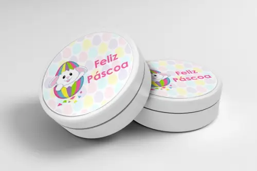 Adesivo Personalizado Latinha Páscoa