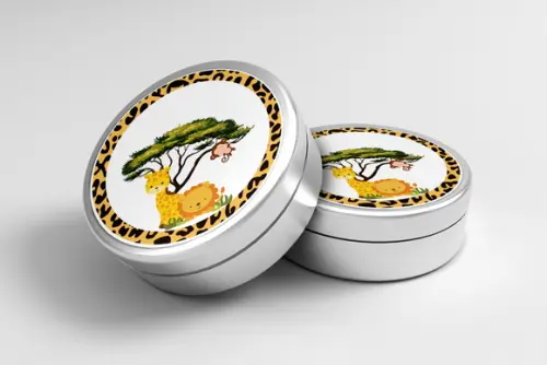 Adesivo Personalizado Latinha Safari