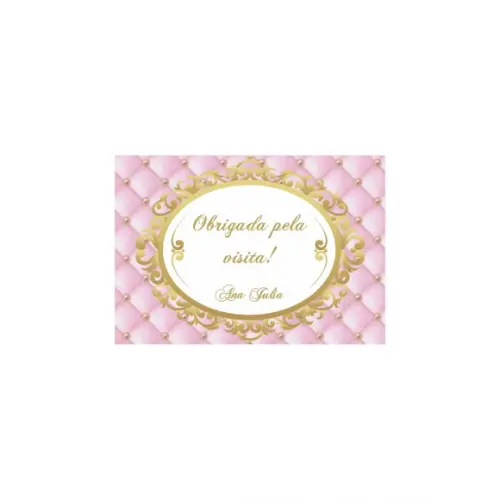 Tag Maternidade Personalizada Rosa