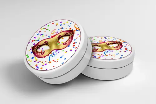 Adesivo Personalizado Latinha Carnaval