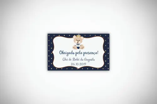 Tag Personalizada Ursinho Príncipe