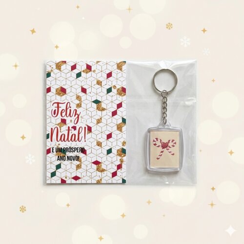 Chaveiro Personalizado Natal Lembrancinha Fim de Ano