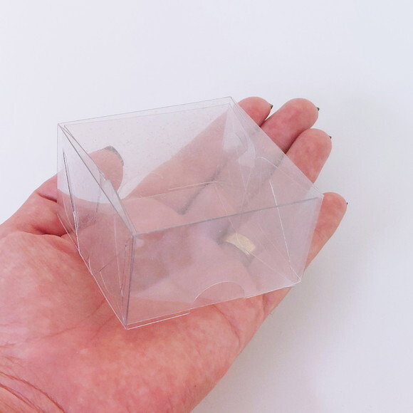Caixa Acetato para Lembrancinhas 6x6x3,7 - Pacote com 20 Uni