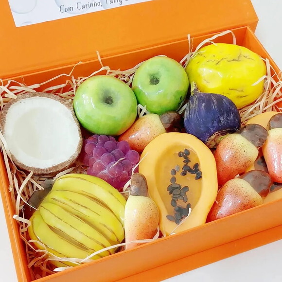 Caixa Sabonetes de Frutas para Presente