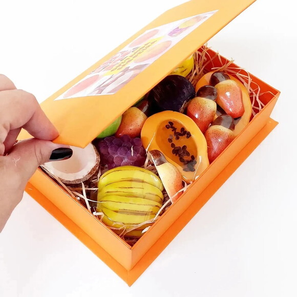 Caixa Sabonetes de Frutas para Presente