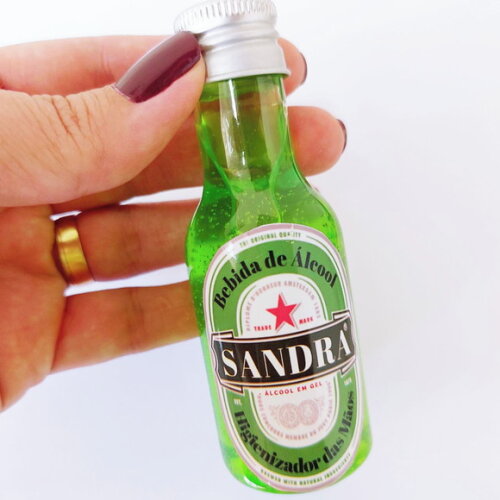 Álcool em Gel Imitando Bebida Alcoólica para Lembrancinha