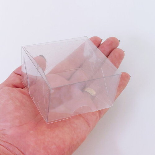 Caixa Acetato para Lembrancinhas 6x6x3,7 - Pacote com 20 Uni
