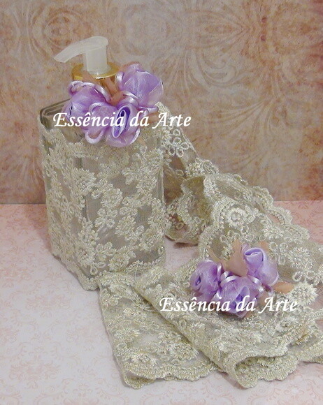 2 Buques em Cetim e Organza - Roxa
