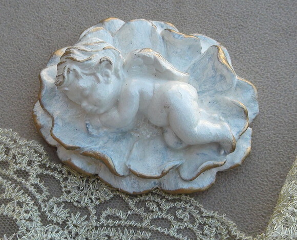 Anjos em gesso - 2 UN